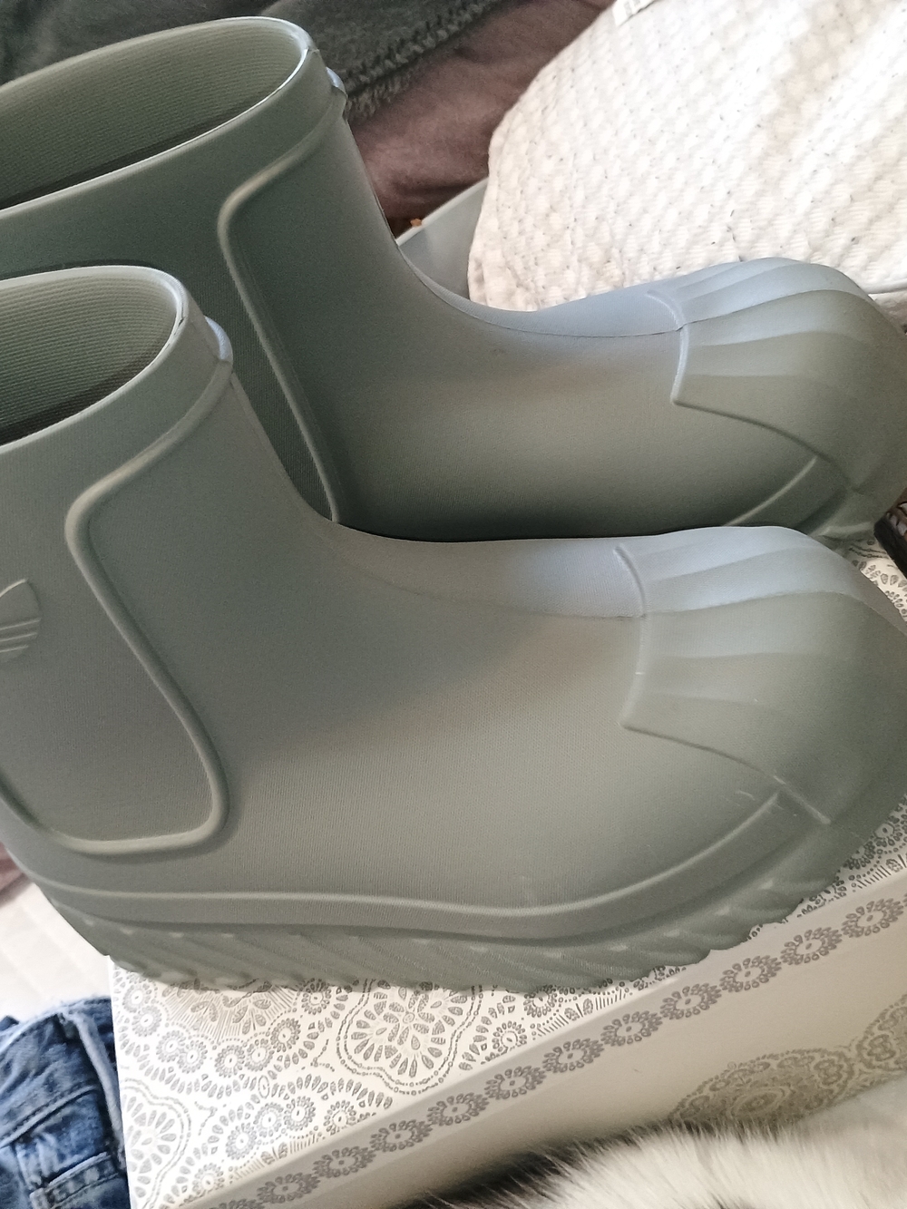 adidas Women's Matte Sage Green Waterproof Boots